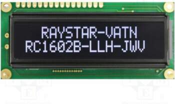 RAYSTAR OPTRONICS Display: LCD; alphanumeric; VA