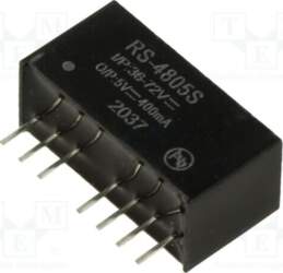 RECOM Converter: DC/DC; 2W; Uin: 36÷72VDC