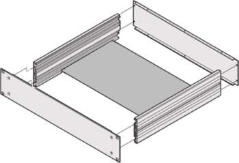 Schroff MultipacPRO Mounting Plate, Depth 150