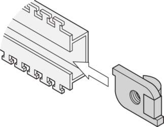 Schroff Slide Nut Kit for C-Rail