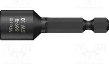 Screwdriver bit; 6-angles socket; 1/4"; HEX