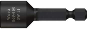 Screwdriver bit; 6-angles socket; 1/4"; HEX