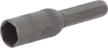 Screwdriver bit; 6-angles socket; Socket size: