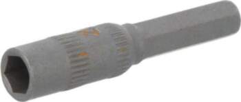 Screwdriver bit; 6-angles socket; Socket size: