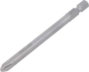 Screwdriver bit; Phillips; PH2; 1/4"; Overall