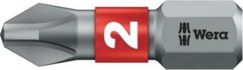 Screwdriver bit; Phillips; PH2; 1/4"; Overall