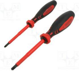 Screwdriver: universal-set; PlusMinus PZ-type; PZ2; 2pcs