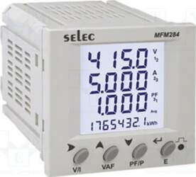 SELEC Meter: network parameters; on panel
