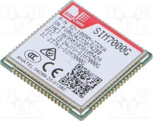 SIMCOM Module: LPWA/GPRS; Down: 300kbps; Up: