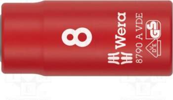 Socket: 6-angles; insulated,socket spanner; HEX