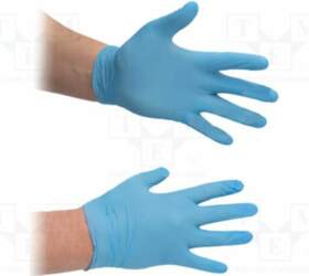 STATICTEC Cleanroom acces: protective gloves; blue