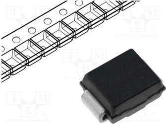 STMICROELECTRONICS Diode: TVS; 600W; 220V; 2A
