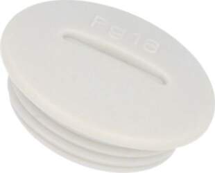 Stopper; PG16; IP54; polyamide; grey; V-N-FS