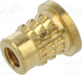 TAPPEX Threaded insert; brass; M2,5