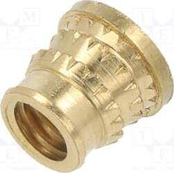 TAPPEX Threaded insert; brass; M5; L:
