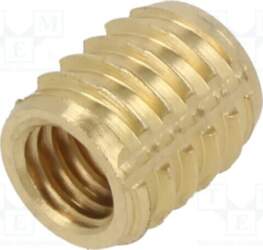 TAPPEX Threaded insert; brass; M6; L: