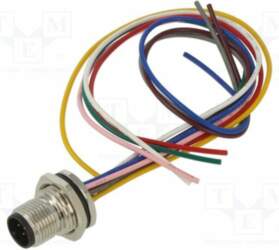 TE CONNECTIVITY Connector: M12; plug; PIN: