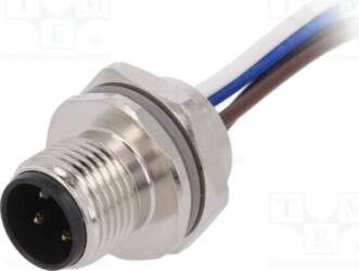 TE CONNECTIVITY Connector: M12; socket; PIN: