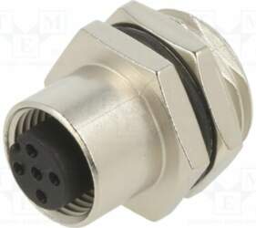 TE CONNECTIVITY Connector: M12; socket; PIN: