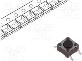 TE CONNECTIVITY Microswitch TACT; SPST-NO; Pos: