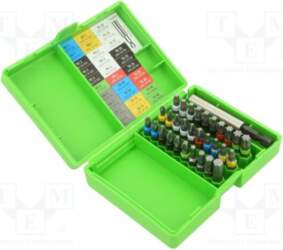 Tools set: screwdriver bits; hex key