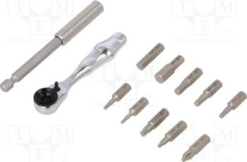 Tools set: screwdriver bits; hex key