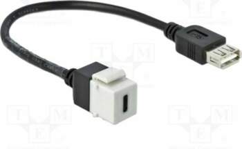 USB module; Keystone; USB A socket