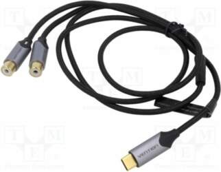 VENTION Cable; RCA socket x2,USB