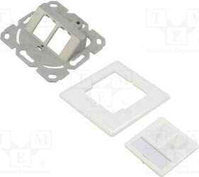 Wall socket; Keystone; white; RJ45 socket