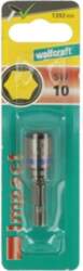 WOLFCRAFT Screwdriver bit; 6-angles socket; 1/4&quot