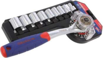 WORKPRO Wrench-set; 6-angles,socket spanner,adjustable
