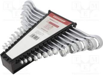 Wrench: combination spanner-set; double-sided; Plating: chromium