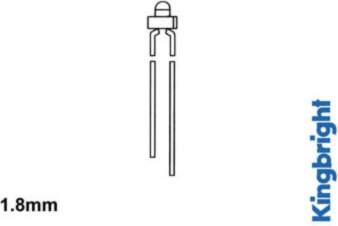 1.8mm STANDARD LED LAMP YELLOW