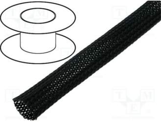 4CARMEDIA Braid; polyester; black; Package: 100m