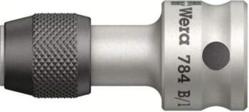 Adapter bit; hexagonal; HEX 1/4"; square