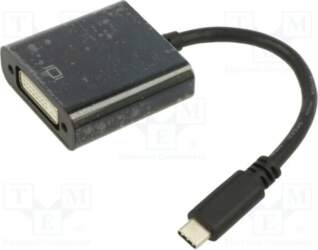 Adapter; DVI-I (24+5) socket,USB C