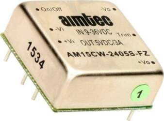 AIMTEC Converter: DC/DC; 15W; Uin: 9÷36VDC