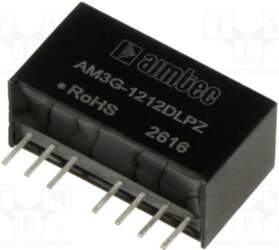 AIMTEC Converter: DC/DC; 3W; Uin: 9÷18VDC