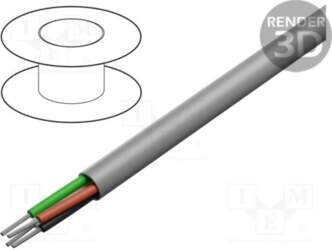 ALPHA WIRE Wire; EcoFlex®; EcoGen®; 4x22AWG
