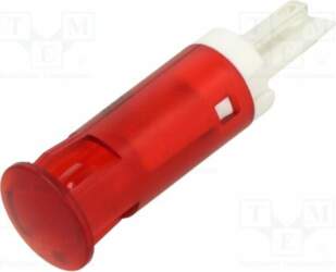 APEM Indicator: LED; flat; red; Ø10mm