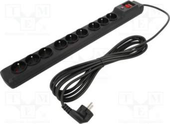 ARCON Plug socket strip: protective; Sockets: