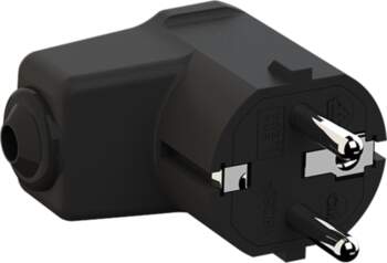 Bachmann Angled mounting plug black, CEE