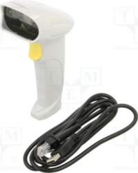 Barcode scanner; Interface: USB; white; 1D