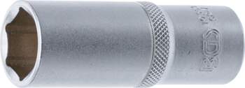 BGS TECHNIC Socket Hex, deep| 1/2"