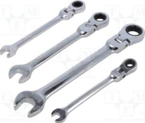 BM GROUP Wrench: combination spanner-set; rattle