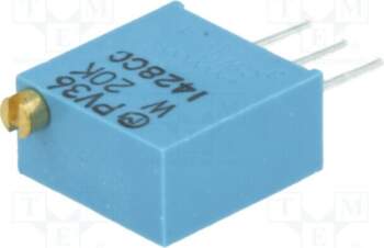 BOURNS Potentiometer: mounting; 20kΩ; multiturn; vertical