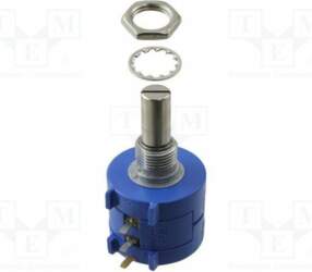 BOURNS Potentiometer: shaft; 50kΩ; multiturn; 2W