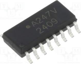 BROADCOM (AVAGO) Optocoupler; SMD; Ch: 4