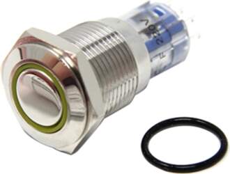 BULGIN Switch: vandal resistant; Pos: 2