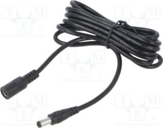 Cable; 2x0.5mm2; DC 5,5/2